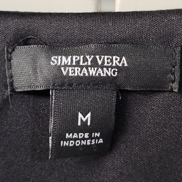 Simply Vera Vera Wang Ruffle Hem Shimmering Dress - Size M - Picture 5 of 8